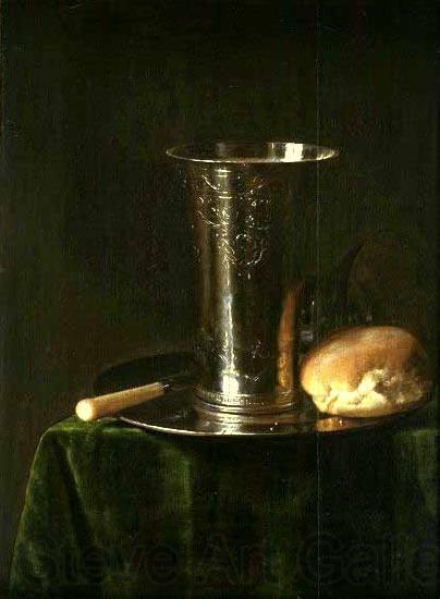 simon luttichuys Still life with a silver beaker Spain oil painting art